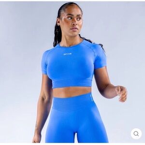 Blue Crop Top by [Brand]